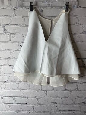 Emerson Thorpe silk and leather sleeveless top XS